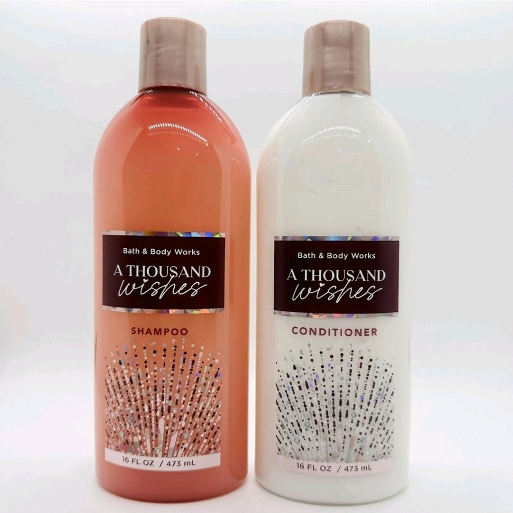 Bath & Body Works A Thousand Wishes Shampoo and Conditioner 16 Oz New
